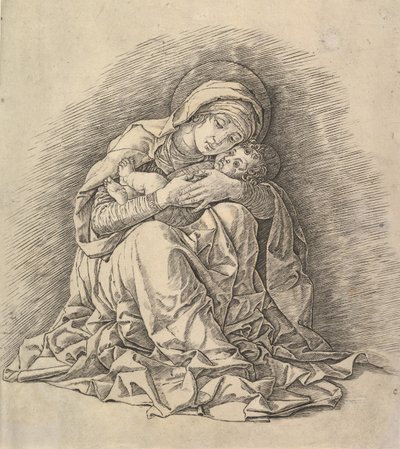Jomfruen og barnet, ca. 1485-91. af Andrea Mantegna