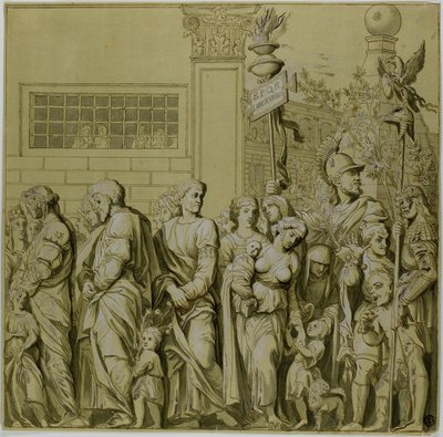 Julius Cæsars triumfer: Lærred nr. VII af Andrea Mantegna