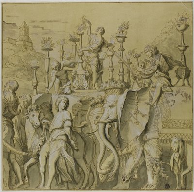 Triumfer af Julius Cæsar: Lærred nr. V af Andrea Mantegna