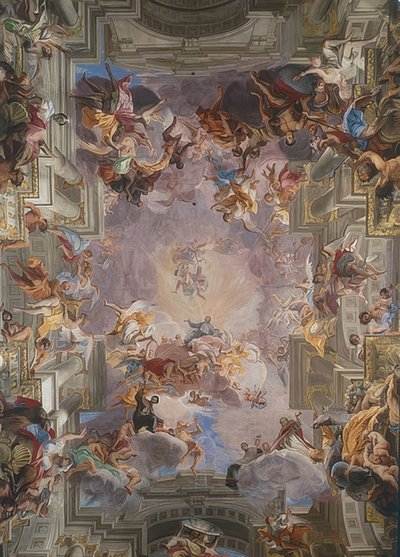Sankt Ignatius i herlighed. 1691-1694 af Andrea Pozzo
