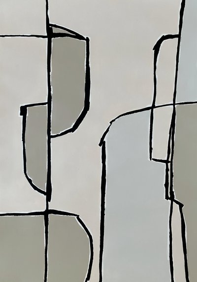 Neutrale abstrakte former af Andrea Reichhart