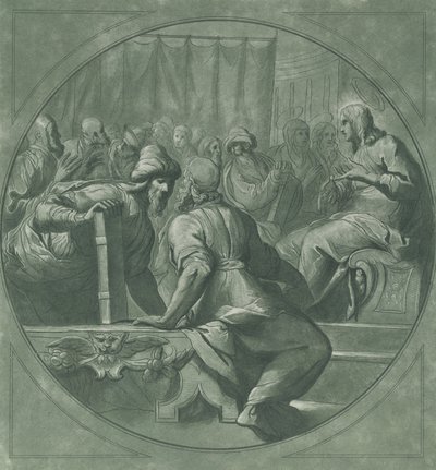 Kristus forvirrer lægerne, 1750-70. af Andrea Scacciati