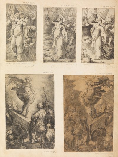 Judith, opstandelsen, ca. 1540-43. af Andrea Schiavone