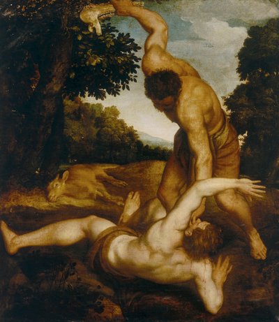 Samson dræber en filister af Andrea Schiavone