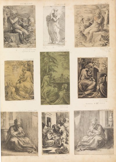Den hellige familie, ca. 1538-42. af Andrea Schiavone