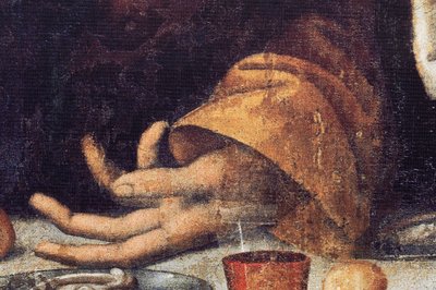 Klosteret (Tongerlo Abbey). Maleri. Den sidste nadver. 1506-1507. Detalje (maleri) af Andrea Solario