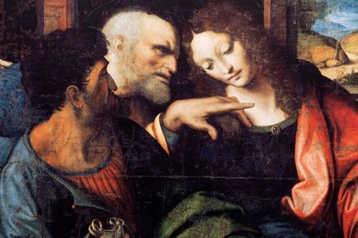 Klosteret (Tongerlo Abbey). Maleri. Den sidste nadver. 1506-1507. Detalje (maleri) af Andrea Solario