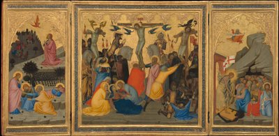 Scener fra Kristi lidenskab: Kvalen i haven, korsfæstelsen..., 1380