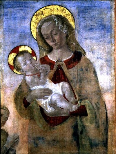 Madonna og barn af Andrea del (school of) Verrocchio