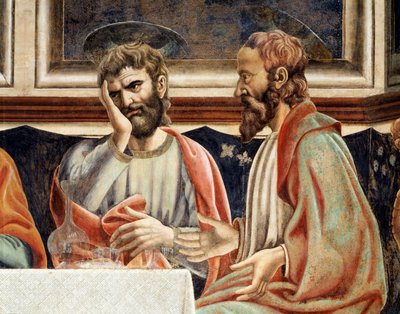 Sidste nadver, detalje af James, søn af Alfeus og Simon (Fresco af Andrea del Castagno