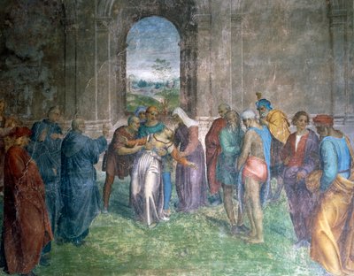 Healing of the Possessed Woman, af Andrea del Sarto af Andrea del Sarto
