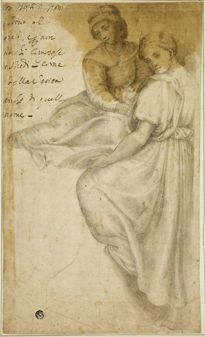 Sankt Anne og stående kvinde med Salver af Andrea del Sarto