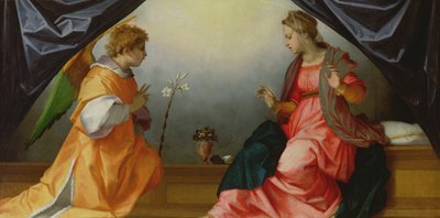 Bebudelsen, 1528 (tempera på panel) af Andrea del Sarto