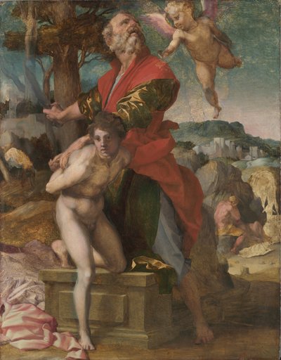 Isaks ofring, ca. 1527. af Andrea del Sarto