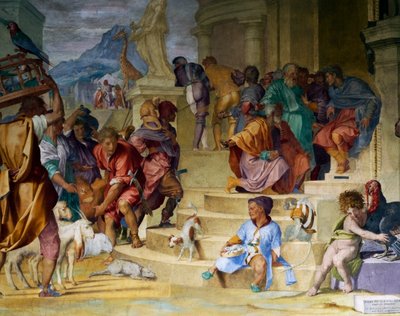 Cæsars triumf af Andrea del Sarto og Alessandro Allori (1520) Medicean Villa Poggio a Caiano af Andrea del Sarto