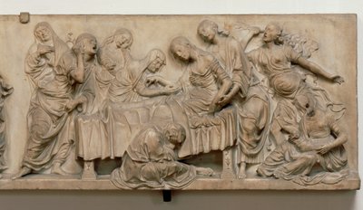 Relief, der viser Francesca Tornabuonis død af Andrea del Verrocchio
