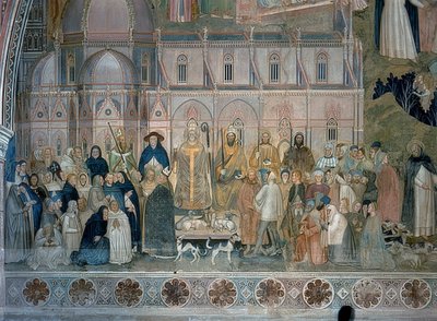 Dominikanermunkenes triumf. 1367-1369 af Andrea di Bonaiuto