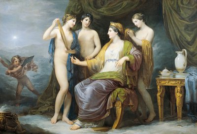 Juno badning eller Juno påklædt af Graces, af Andrea Appiani (1754-1817), olie på lærred af Andrea the Elder Appiani