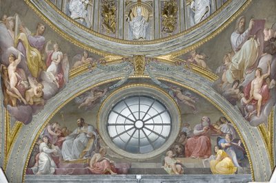 Sankt Augustin og Sankt Hieronymus, 1792-95 af Andrea the Elder Appiani