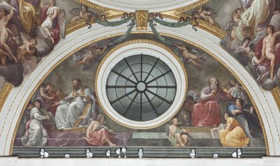 Sankt Augustin og Sankt Hieronymus, 1792-95 af Andrea the Elder Appiani