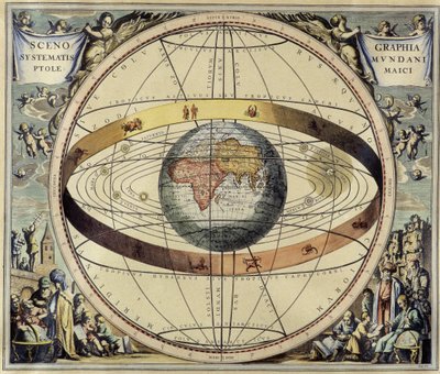 Ptolemæus-systemet. Andrea Cellarius