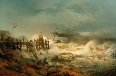 Afgang af en damper af Andreas Achenbach