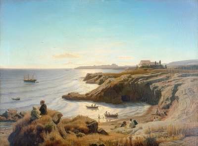 Syracus kyst. 1861 af Andreas Achenbach