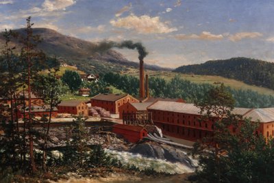 Embretsfoss fabrik af Andreas Disen