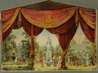 Skitse til gardinet til Imperial Theatre i Sankt Petersborg, 1830