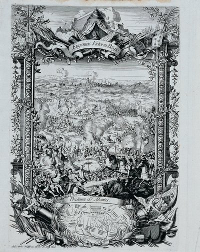 Prins Eugene Franz af Savoyens sejr i Belgien af Andreas Matthias Wolffgang