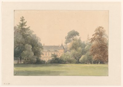 Udsigt over Oude Loo af Andreas Schelfhout