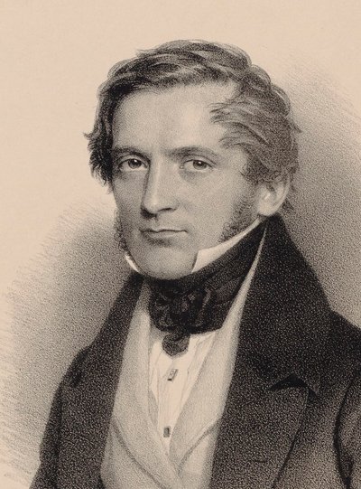 Portræt af komponisten Franz Lachner 1803-1890, 1830. af Andreas Staub