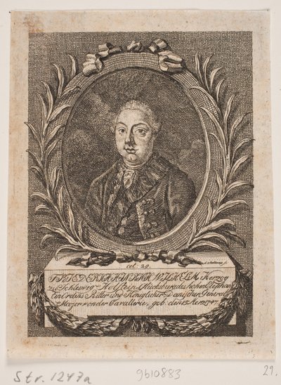 Hertug Frederik Henrik Vilhelm af Lyksburg af Andreas Støttrup
