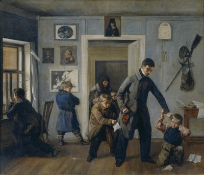 I skolen, 1854 af Andrei Andreyevich Popov