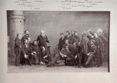 Peredvizhniki The Wanderers, gruppe af russiske kunstnere, 1888 af Andrei Deniere