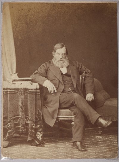 Pavel Melnikov, pseudonym Andrey Pechersky - Pavel Ivanovich Melnikov (Andrey Pechersky) (1818-1883), af Karelin, Andrey Osipovich (1837-1906). Albumin foto af Andrei Osipovich Karelin