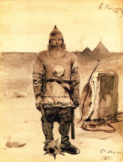 Ilya Muromets, 1893 af Andrei Petrovich Ryabushkin