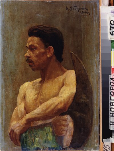 En rekrut. Maleri af Andrei Petrovich Ryabushkin (Riabutchkin) (1861-1904), olie på lærred af Andrei Petrovich Ryabushkin
