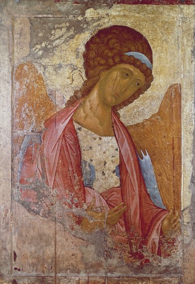 Ærkeenglen Michael, af Andrei Rublev eller Andrej Rubljov (1360-1430), malet mellem 1410 og 1420, Ikon. af Andrei Rublev