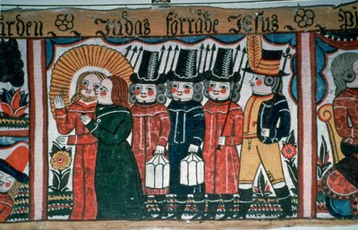 Afbildning af Kristi arrestation, 1800-tallet af Andres Palsson