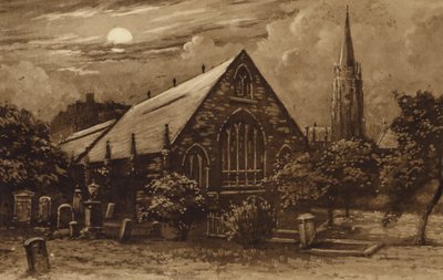 Edinburgh: Greyfriars Church (litho) af Andrew Allan