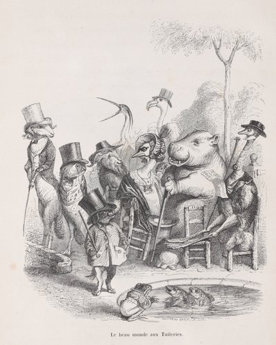 Tuileriernes smukke verden fra scener fra det private og offentlige liv i..., ca. 1837-47. af Andrew Best Leloir