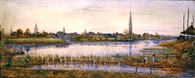 Rostock (akvarel på papir) af Andrew Brown Donaldson