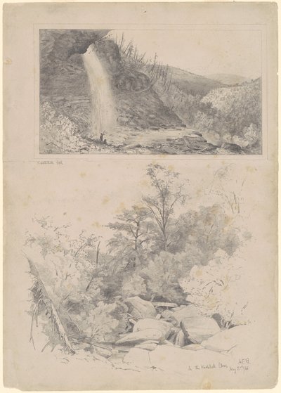Kaatskill Fall; og In the Kaatskill Clove af Andrew Fisher Bunner