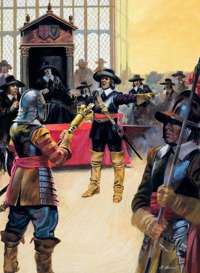 Cromwell afskediger parlamentsmedlemmer af Andrew Howat
