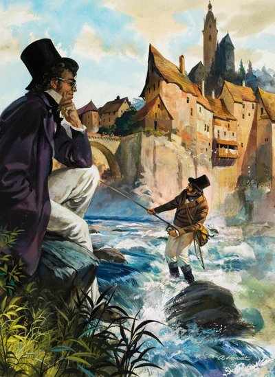Schuberts Forellen (gouache på papir) af Andrew Howat