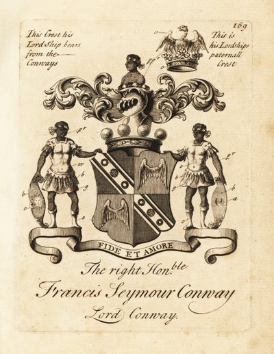 Våbenskjold fra den højre ærede Francis Seymour Conway, Lord Conway af Andrew Johnston