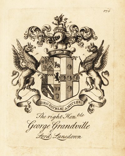 Våbenskjold fra den højre ærede George Grandville, Lord Lansdown af Andrew Johnston
