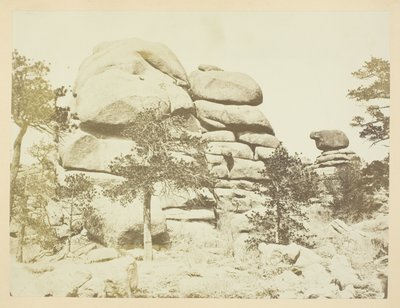 Granite Rock, Buford Station, Laramie-bjergene af Andrew Joseph Russell