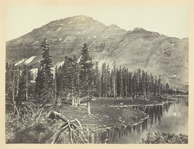 Søen ved bunden af Bear River, Uintah Mountain af Andrew Joseph Russell